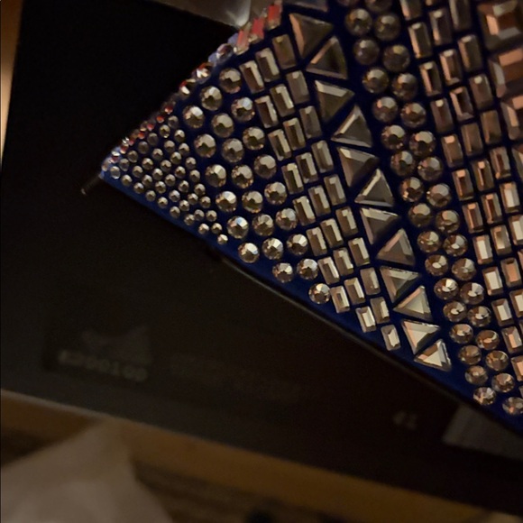 Giuseppe Zanotti Blue and Silver Embellished Heels summer is near, large size - Picture 6 of 7